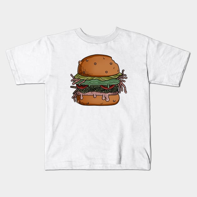 Best Burger Kids T-Shirt by Heriaskuri